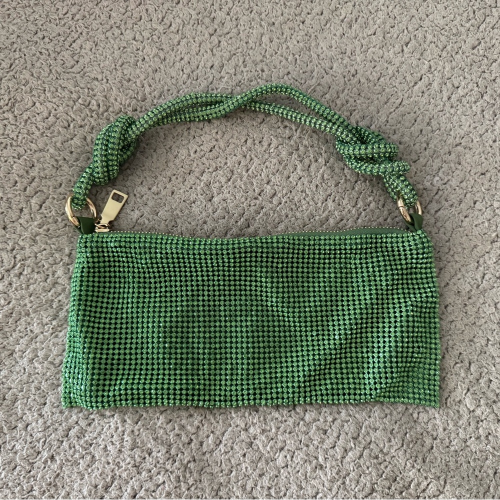 Green Rhinestone Handbag - Picture 3 of 4